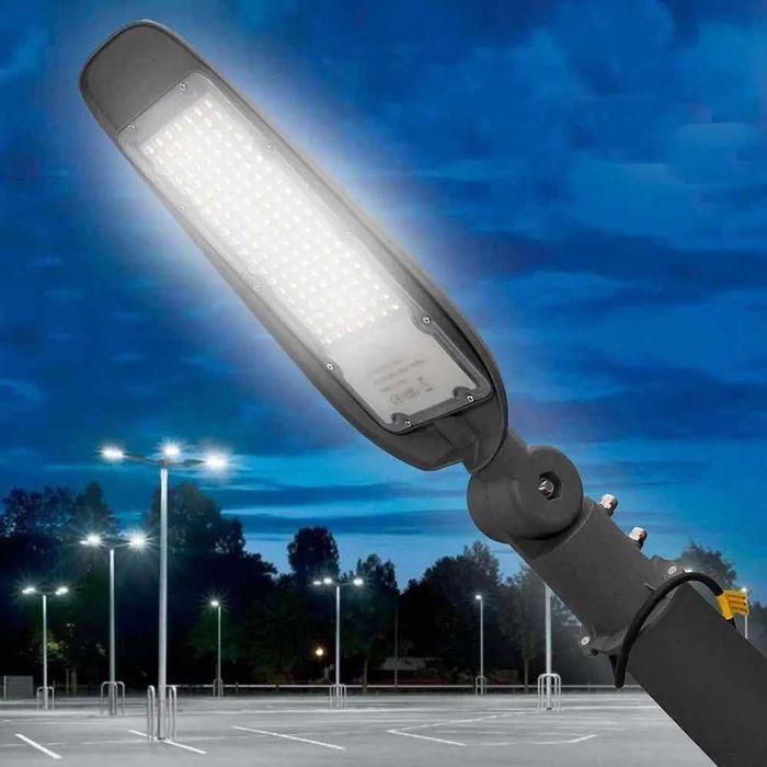Nowa Lampa Uliczna LED 1500W 10500lm IP65 216 Diod Słup Ściana Parking Droga 6000K Zimna Biel