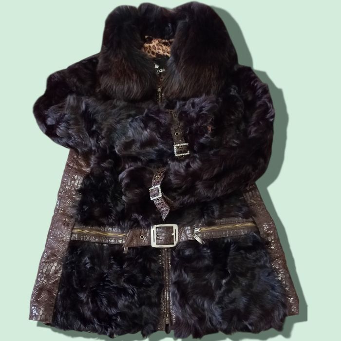 Шикарный натуральный полушубок 42-44 р.