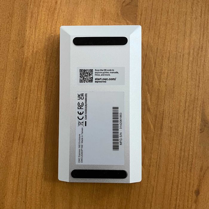 Disco externo SSD (WD_BLACK SN850X 1TB em caixa OWC Express 1M2 Thunderbolt)