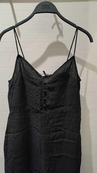 Сукня комбінація чорна міді 36 [s]