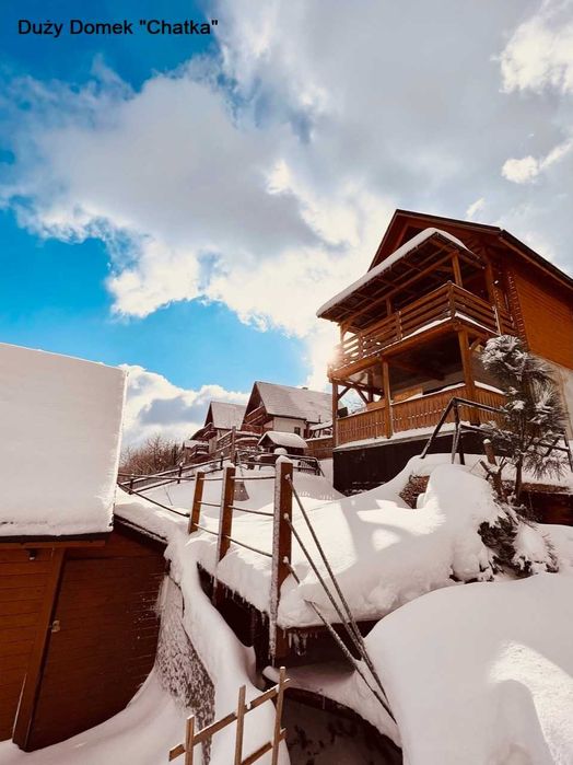 Nowy domek z widokiem na góry i jezioro, balia, sauna, kominek Szczyrk