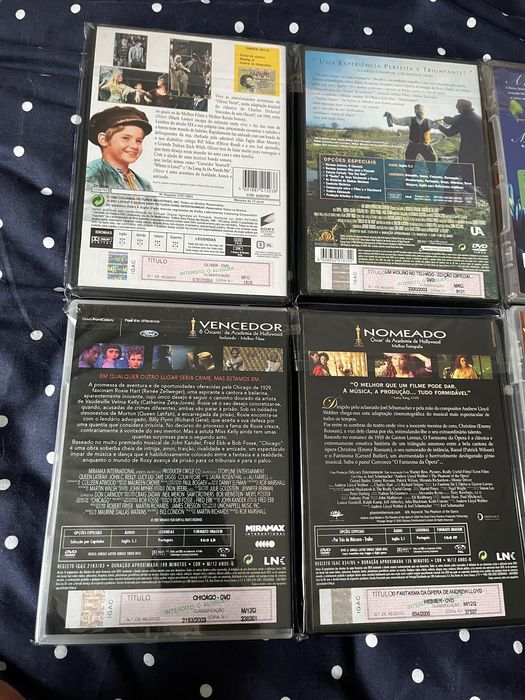 Musicais: Moulin Rouge, Chicago, Fantasma Ópera, Oliver Hello Dolly