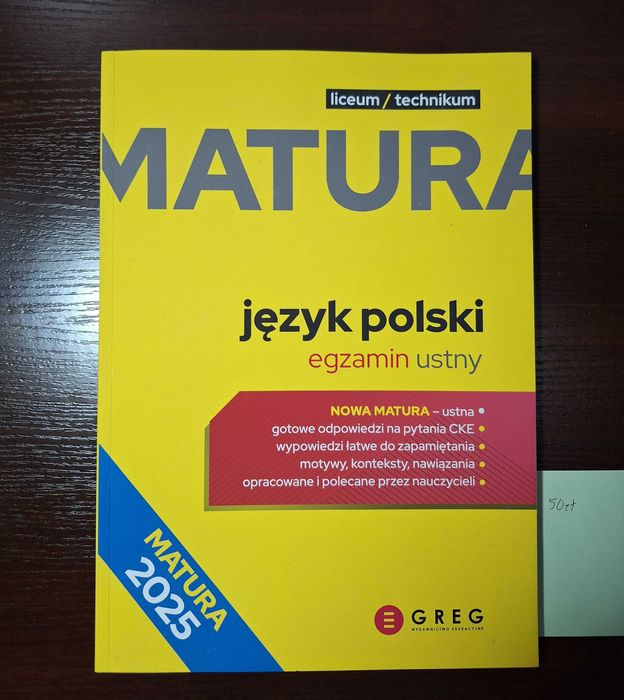 Matura język polski ustny GREG