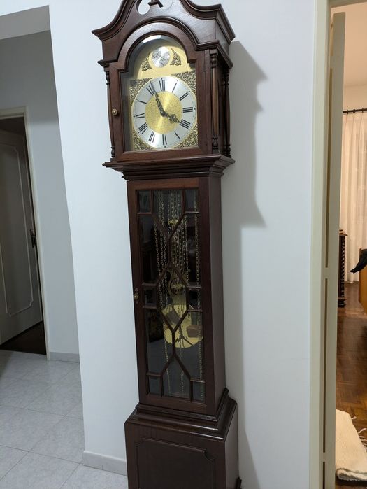 tempus fugit relógio de pêndulo de chão