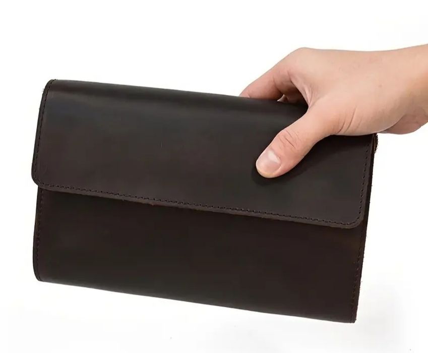 100% кожа Мужской Клач Барсетка.