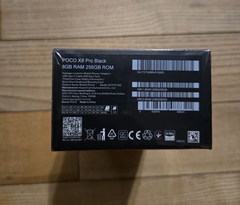 Смартфон РОСО Х8 Pro 8/256GB White  Новий
