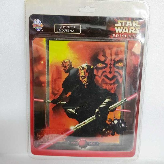 Tapete de rato Star Wars Episode 1 vintage 1999 The Phatom Menace Death Maul