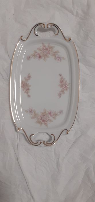 Tabuleiro de chá porcelana Royal com selo