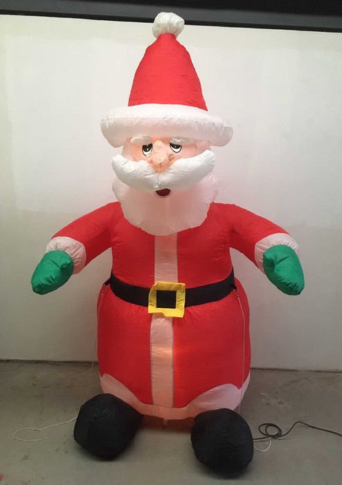 Antigo vtg ~ "INSUFLÁVEL de NATAL" ~ Com luz interior ~ Impecável ~ #2