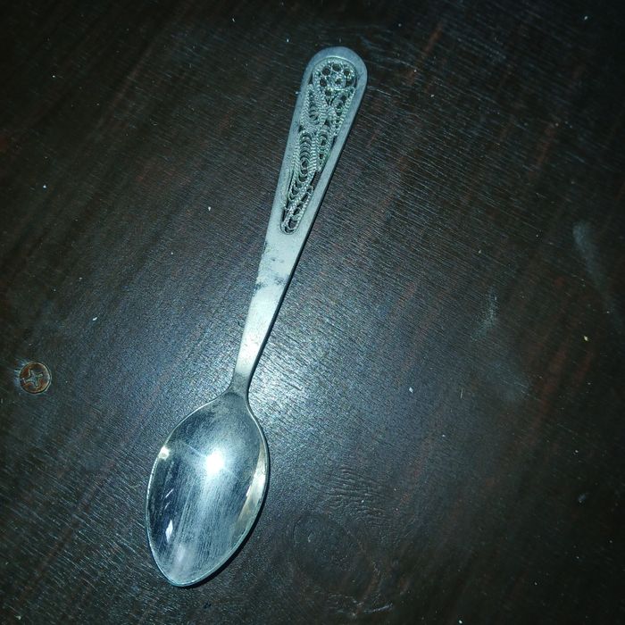 Срібний набір чайних ложок