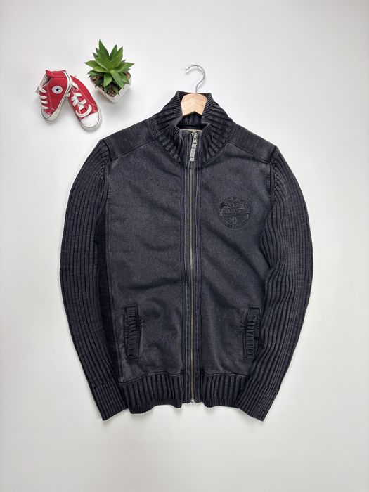 Толстовка свитер Napapijri Full Zip Cotton Ribbed Knit Jacket size M,L