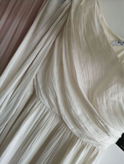 Curated styles nakd drapowana sukienka maxi 40 L 42 xl na-kd wiskoza