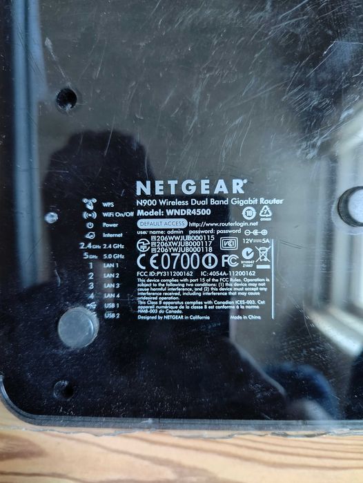 Wifi роутер маршрутизатор Netgear N900 WNDR4500