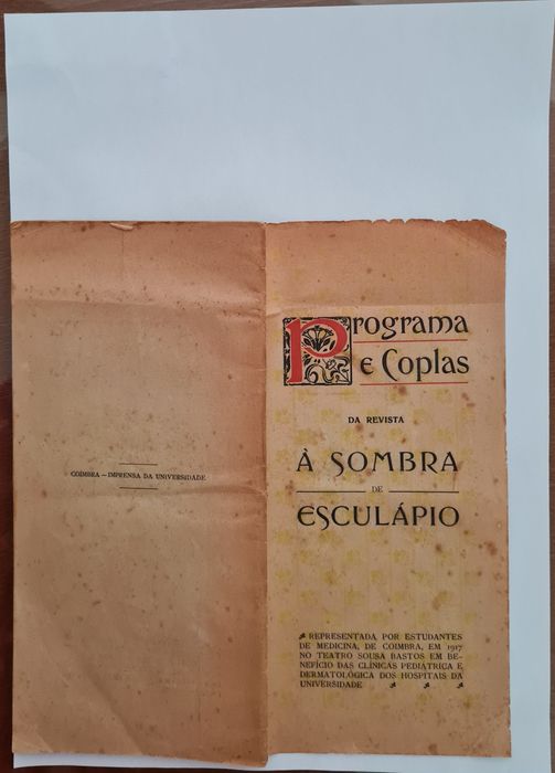 Récita curso medicina 1917