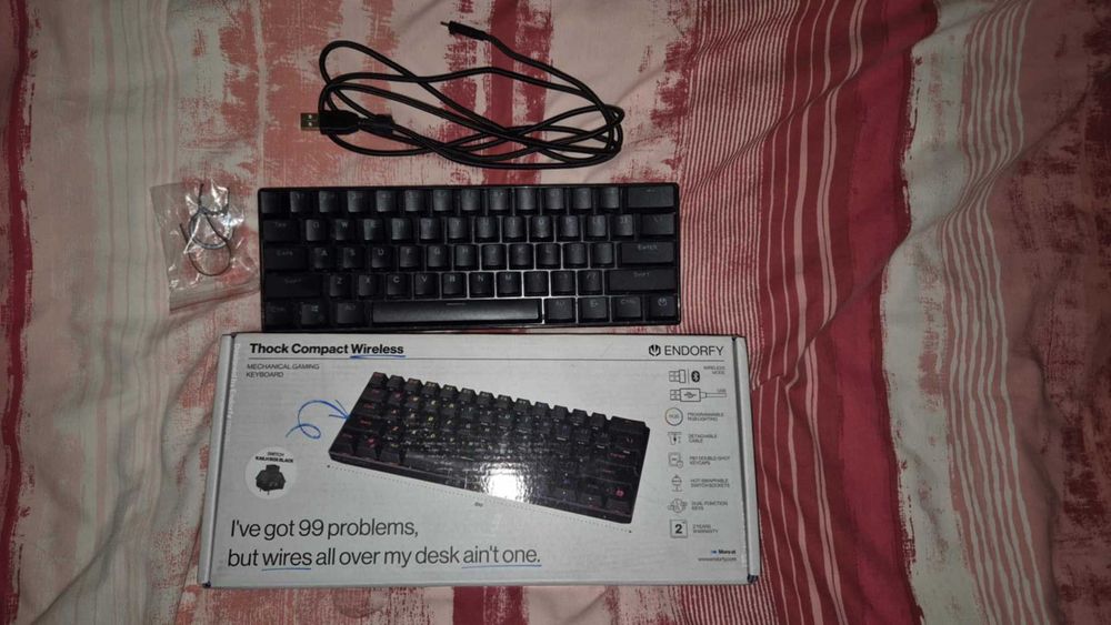 Klawiatura mechaniczna Endorfy Thock Compact Wireless Kailh Black