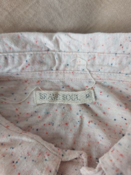 Koszulka top boho wiązana M kieszonka