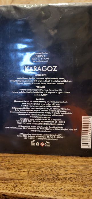 Nishane karagoz niszowe perfumy męskie damskie unisex EDP 100 ml