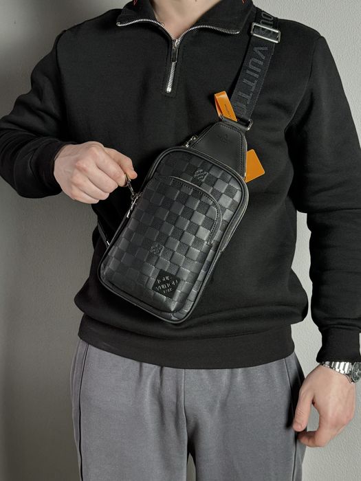 Мужская сумка Louis Vuitton чоловіча сумка слінг месенджер авеню клат