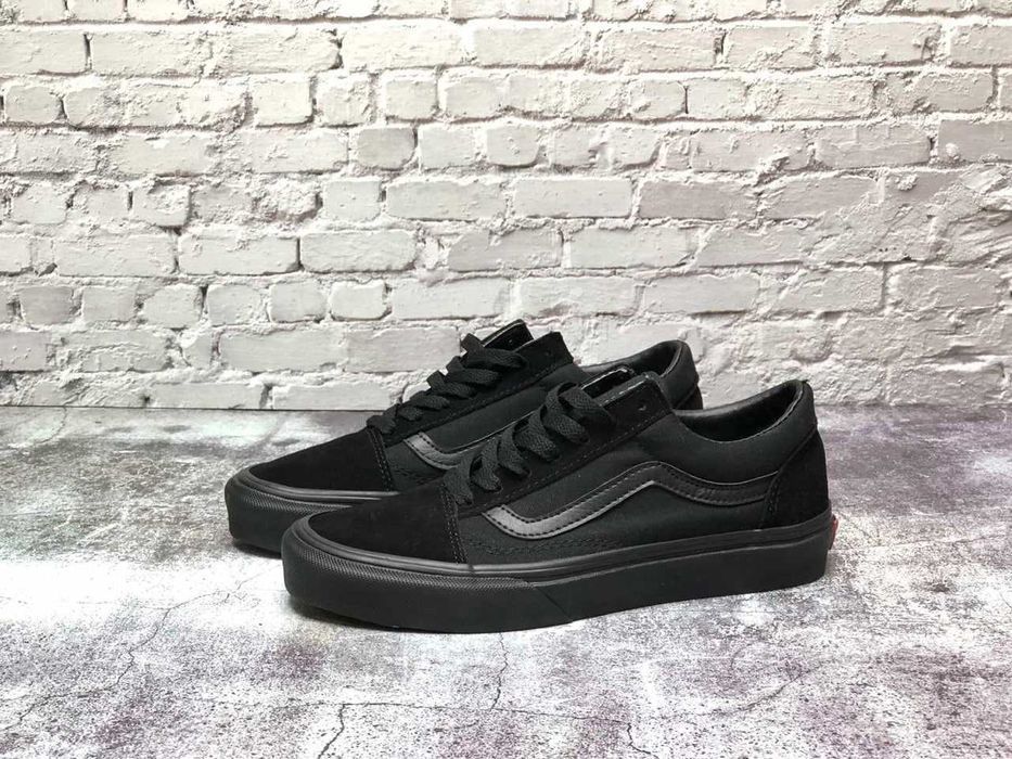 Унисекс черные кеды Vans Old Skool Classic кроссовки ванс олд скул