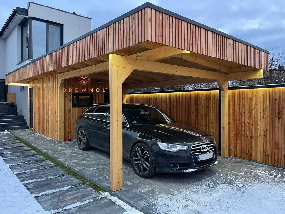 Wiata garażowa 10x4 / domek narzędziowy,domek 2w1 nowoczesny