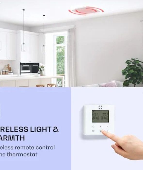 Інфрачервоний стельовий обігрівач з підсвіткою+пульт Новий Німеччина