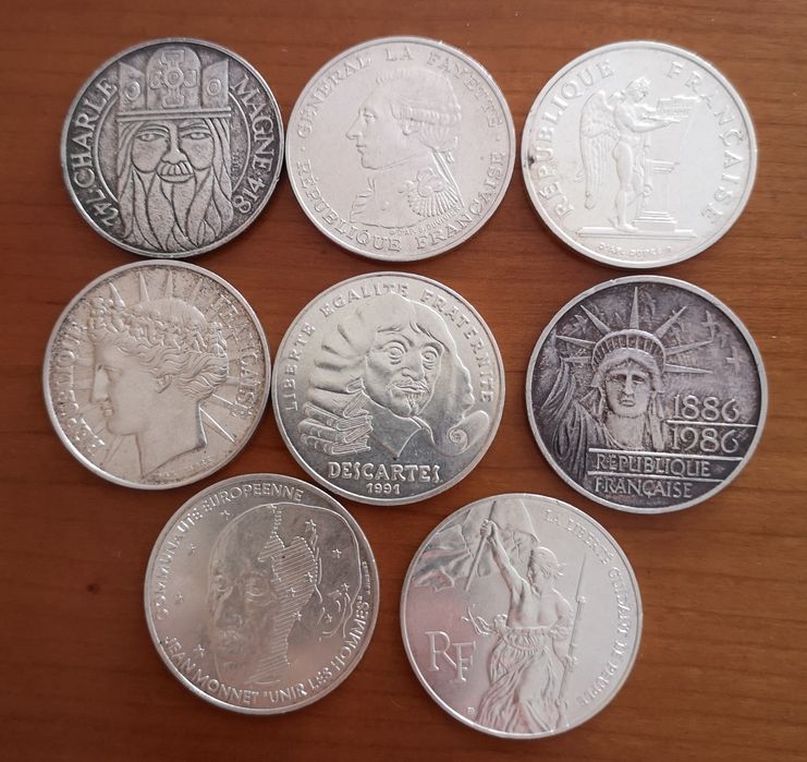 moedas prata 100 francs (#8)