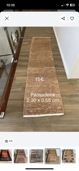 Vendo carpete castanha