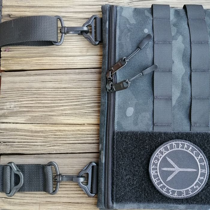 Сумка через плечо fivedotsgear edc cordura месенджер чорний мультикам ...