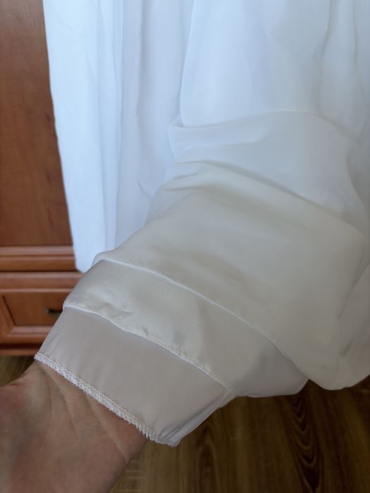 Suknia ślubna biała koronka, prosta r.M nowa