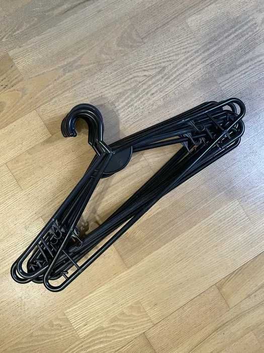 wieszaki na ubrania 20 sztuk czarne