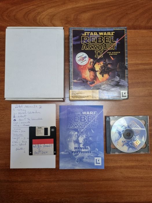 Star Wars Rebel Assault II PC Big Box jogo computador vintage