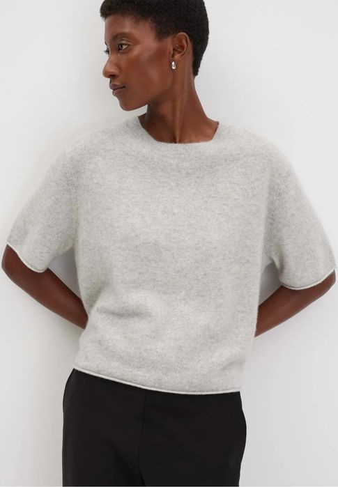 Кашеміровий светр з коротким рукавом cos стиль