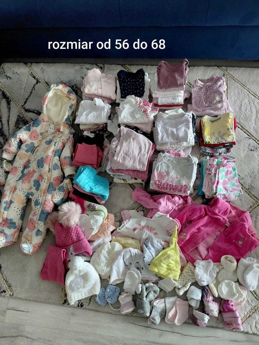 Ubranka dla dziewczynki od romiaru 56 do 68