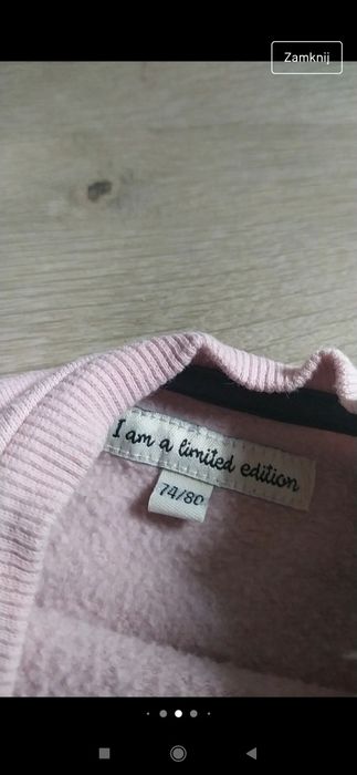 Bluza z oczami i falbanką 74/80
Pocopiano