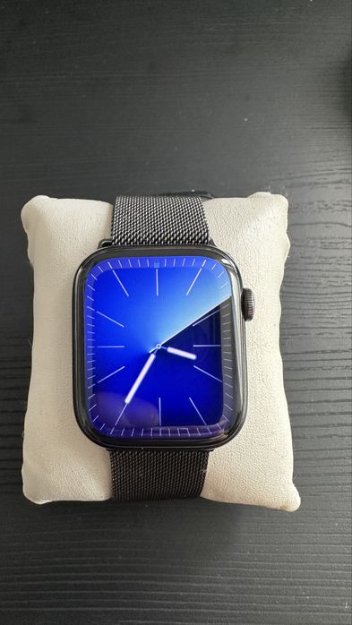 Apple Watch Series 9 45mm STAL NIERDZEWNA LTE + Bateria 85% + Mega Zestaw!