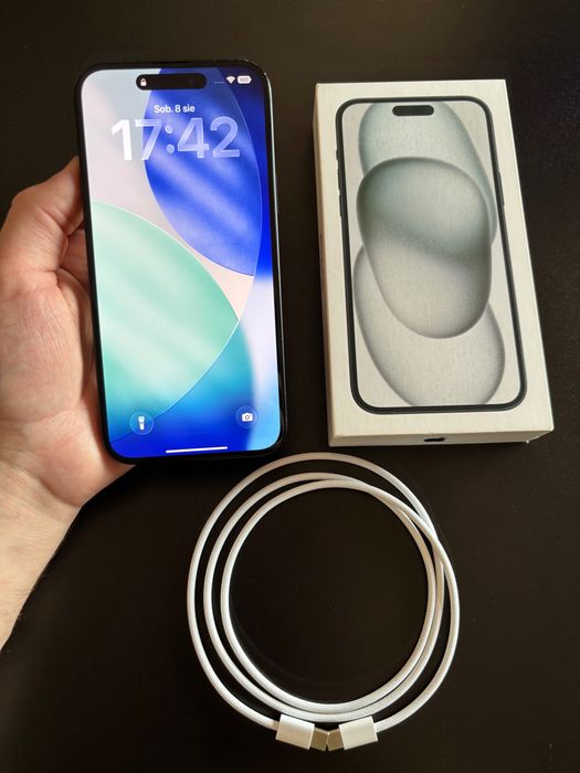 iPhone 15 Plus 128 GB Black — Stan bardzo dobry | Bateria 85% OKAZJA