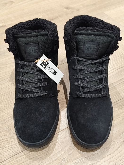 DC Shoes Crisis 2 Hi WNT Męskie Zimowe Trzewiki Zamszowe Czarne 44,5