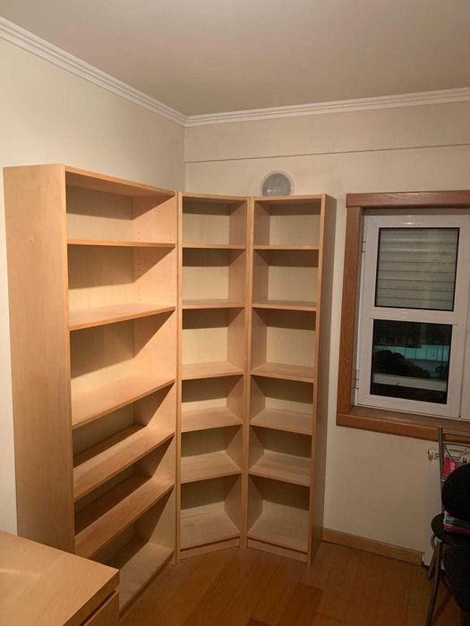 Conjunto de estantes IKEA Billy - Efeito Bétula