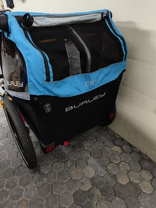 Carrinho atrelado transporte de crianças para bicicleta