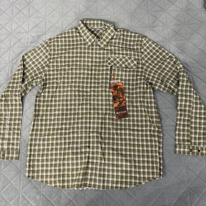 Сорочка Beretta Lightweight Shirt White/Green Розмір M,L,XL
