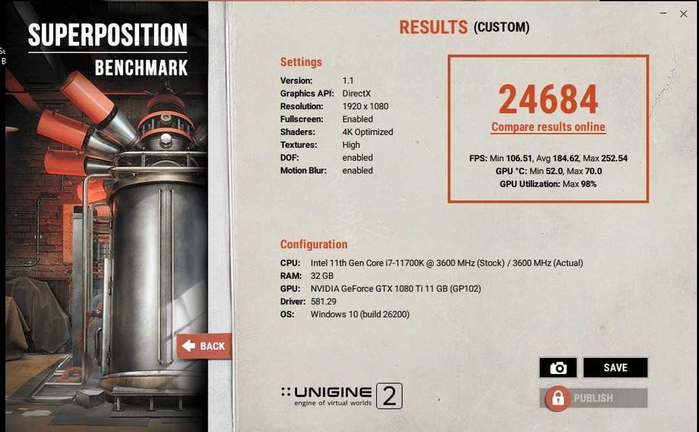 Nvidia GTX 1080 ti Palit Game Rock