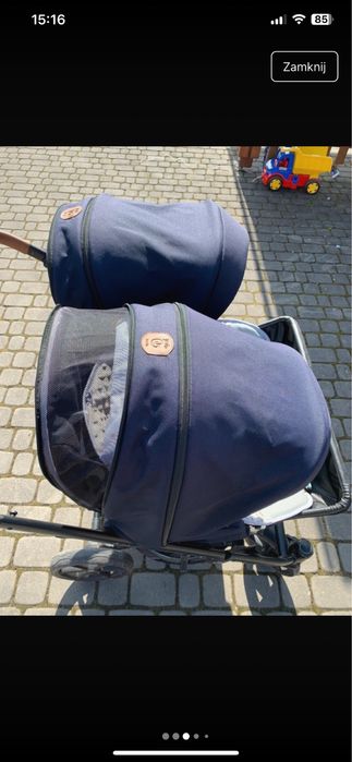 Wózek bliźniaczy Jedo Duo spacerówka