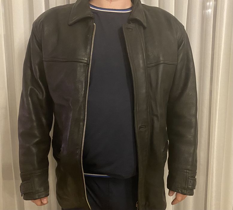 Дубленка кожаная с овчиной