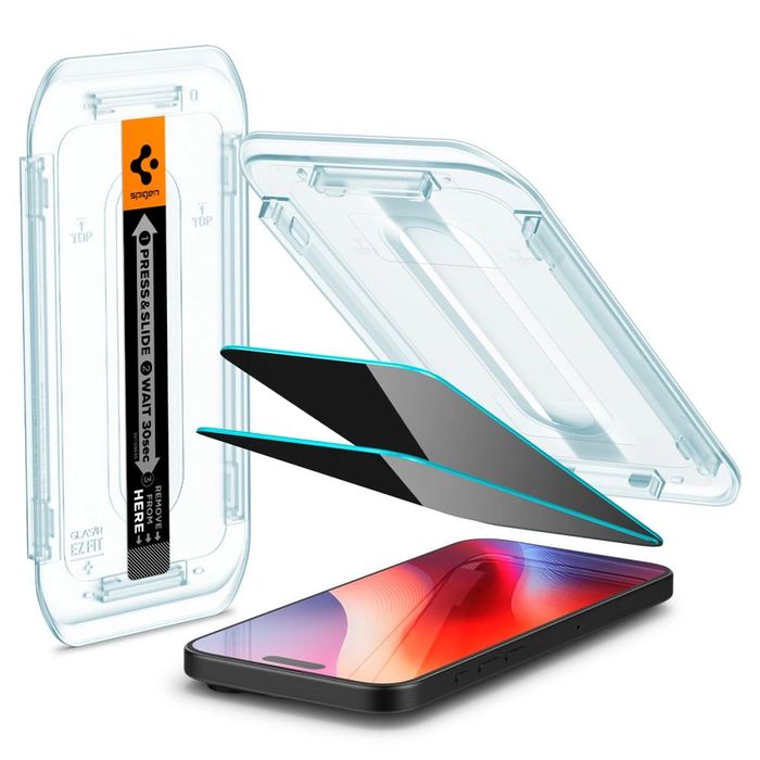 Szkło hartowane Spigen Glas.tR EZ Fit Privacy na iPhone 16 Pro Max / 17 Pro Max - 2 szt.