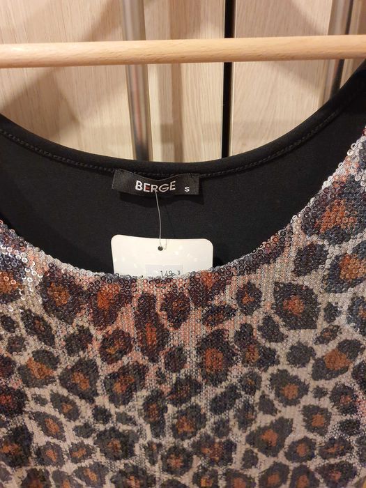 Sylwester cekiny sukienka BERGE rozmiar S