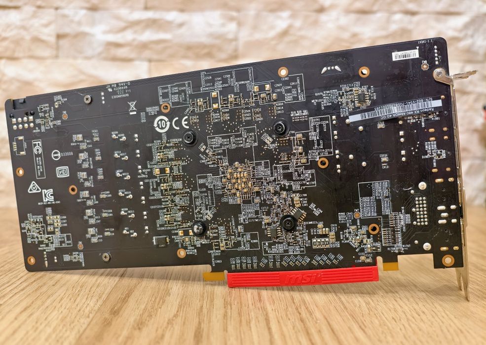 Відеокарта MSI Radeon RX 480 ARMOR 4GB OC (Повний комплект, обслужена)