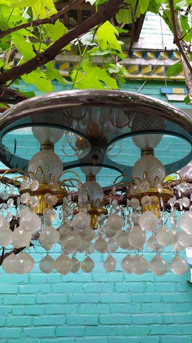 Люстра з кришталиками