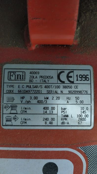 Compressor de ar  Fini pulsar / s400