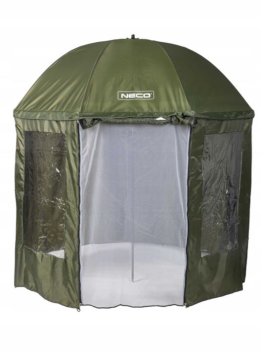 Duży Parasol Wędkarski z Moskitierą 250cm Namiot 2w1 + Szpilki GRATIS