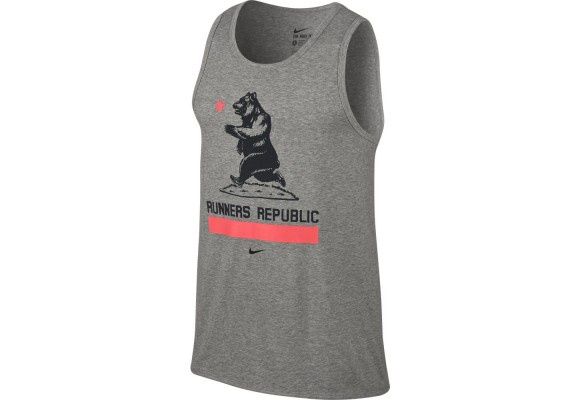 Nike Mens Runners Under Republic Puma Running TN Tank Top - Grey